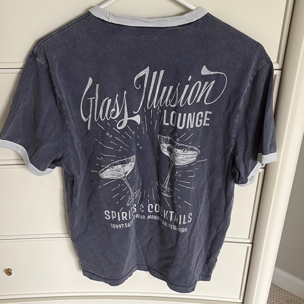 Abercrombie & Fitch Graphic T-Shirt with White Print size M